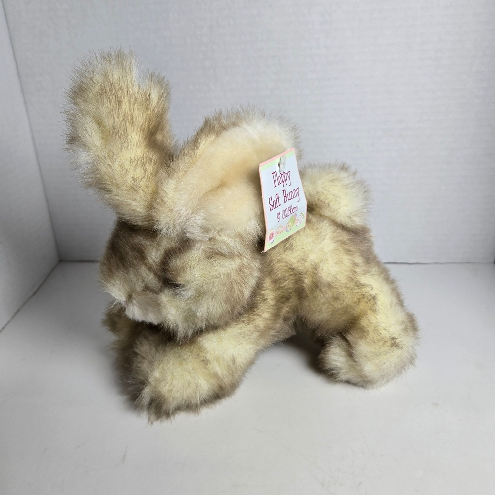 Dan Dee Floppy Soft Bunny Tan Rabbit Plush Stuffed Animal CVS 2005 With Tag